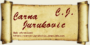 Čarna Juruković vizit kartica